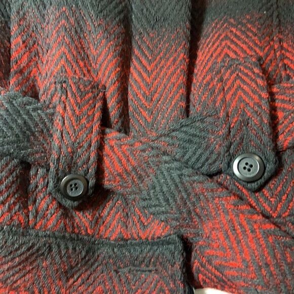 BB Dakota Wool Aztec Western Herringbone Coat Jacket - Picture 6 of 13